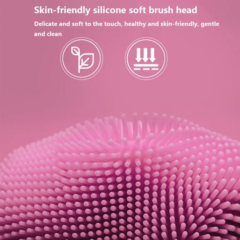 Силиконовая Очищающая щетка для лица стиральная машина ультразвуковая вибрация