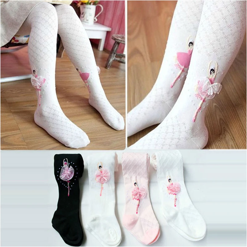 Medias de algod&oacute;n para ni&ntilde;as bailarinas de Ballet medias con estampado de princesa lindas pantimedias para ni&ntilde;os beb&eacute; ni&ntilde;a tejida medias para ni&ntilde;os peque&ntilde;os calcetines bebe ni&ntilde;a leotardos bebe recien nacido-0