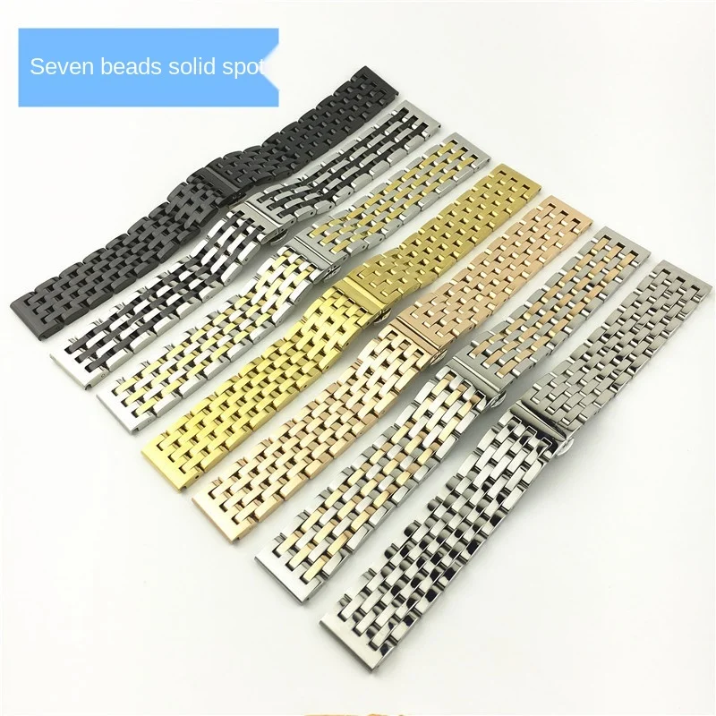 For Mk Cartier Tissot  Arm Dw Gold Stainless Steel Women'sWatch Men's Watches Strap Bracelet 20mm 22mm Watchband Accessories
