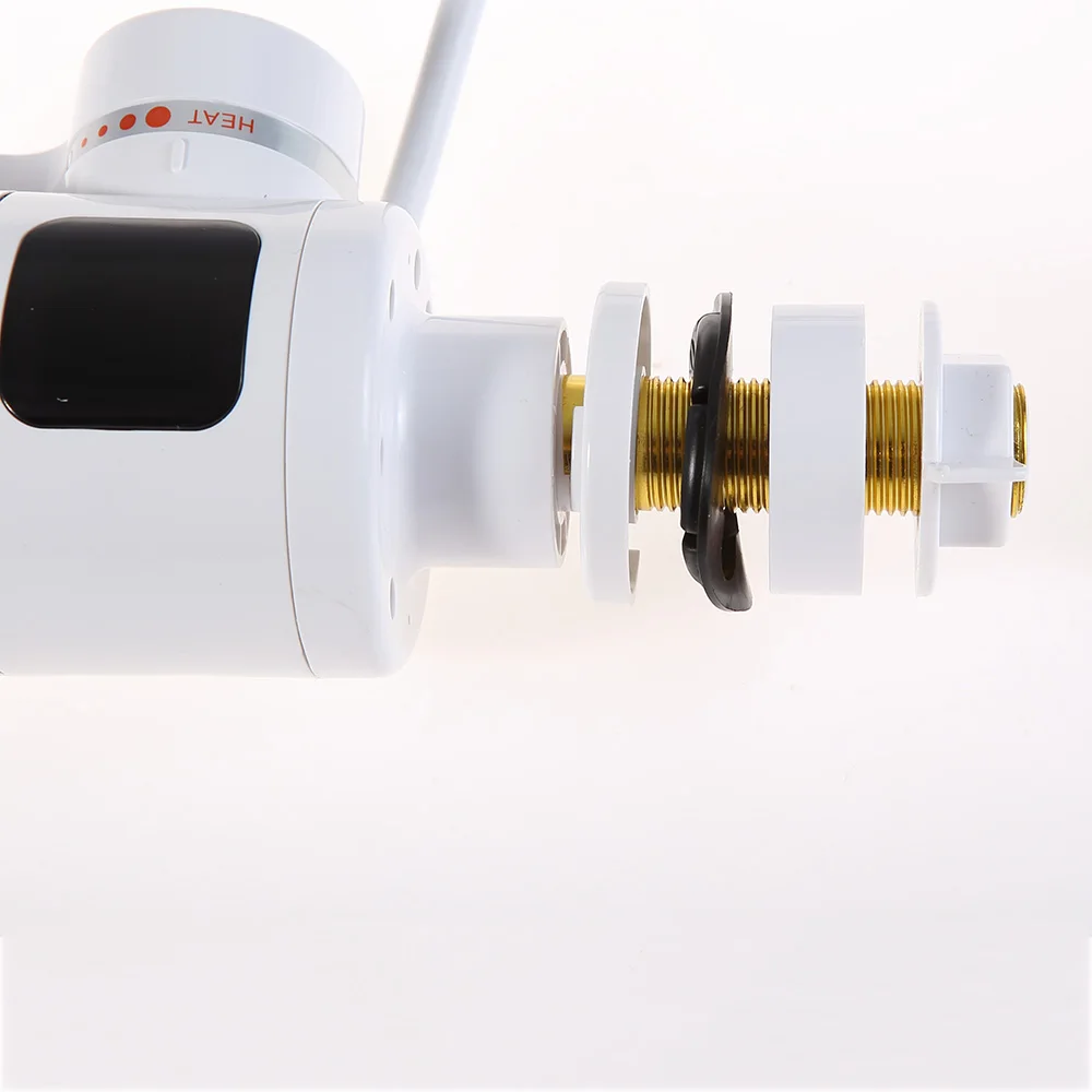 

Water Heater Tap Kitchen Faucet Instantaneous Water Heater Shower Instant Heaters Tankless Water Heating Tap EU Plug for Home