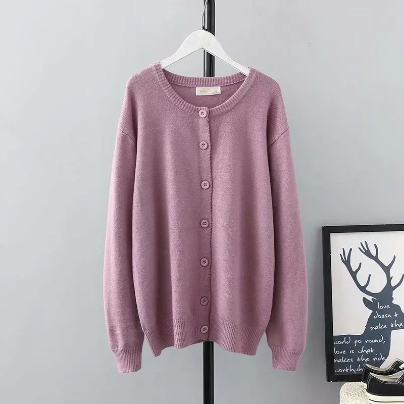 Повседневные свитера размера плюс осень 2019 женские модные свободные вязаные