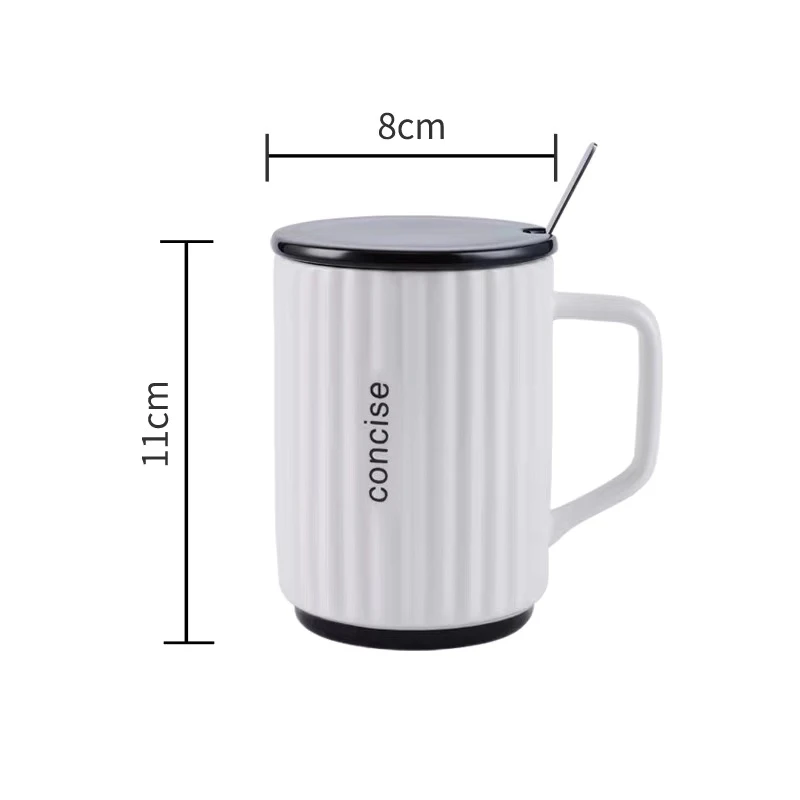 Керамическая кружка с крышкой 420 мл|Кружки| |