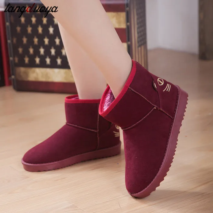 Зимняя женская обувь милые ботинки женские зимние ботильоны зимняя полусапожки