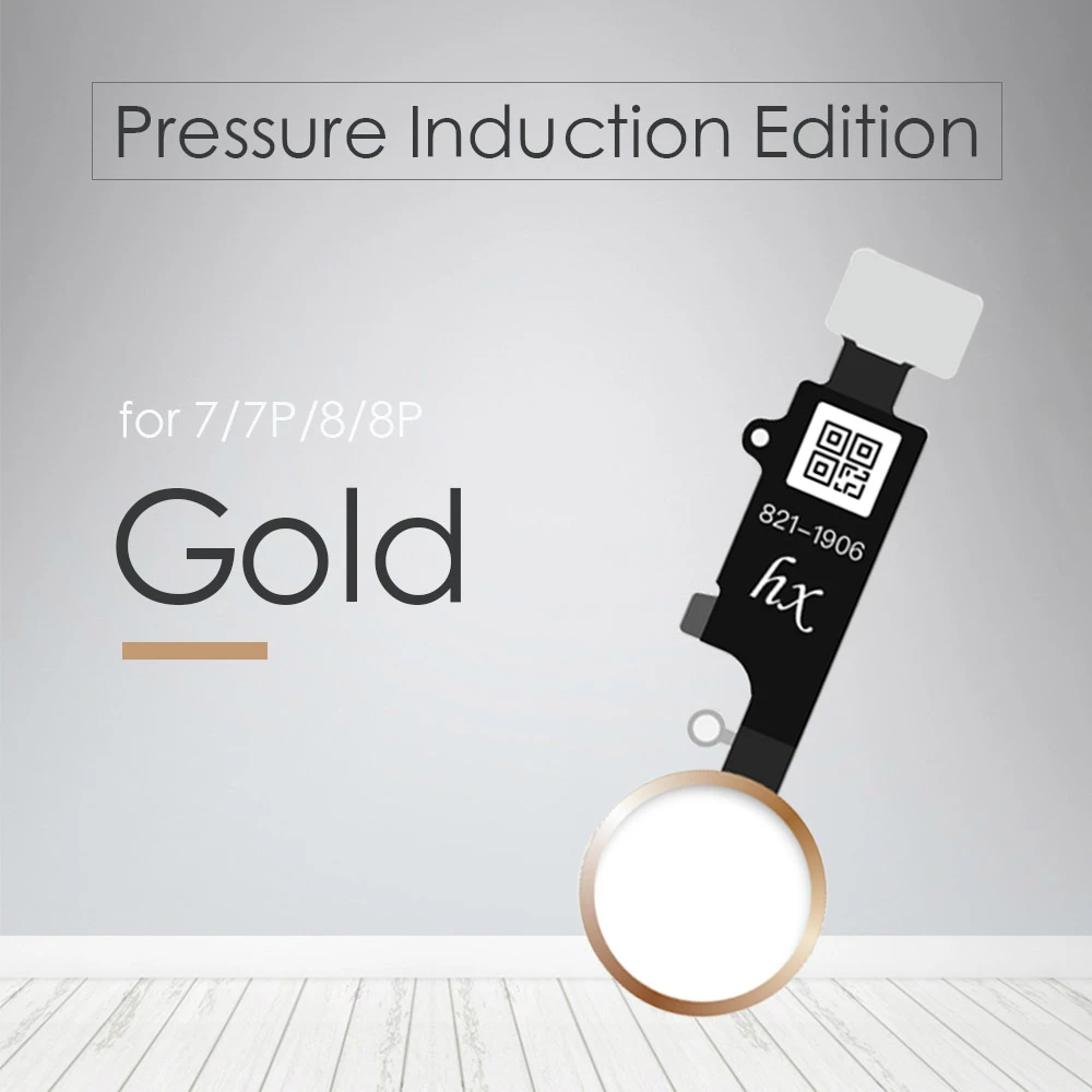 HX-Press-Gold JC/Meibi 5th YF HX 3rd Gen универсальная кнопка home для iPhone 7 7G 8 8G Plus клавиатура меню Функция возврата без touch ID - Цвет: HX-Press-Gold
