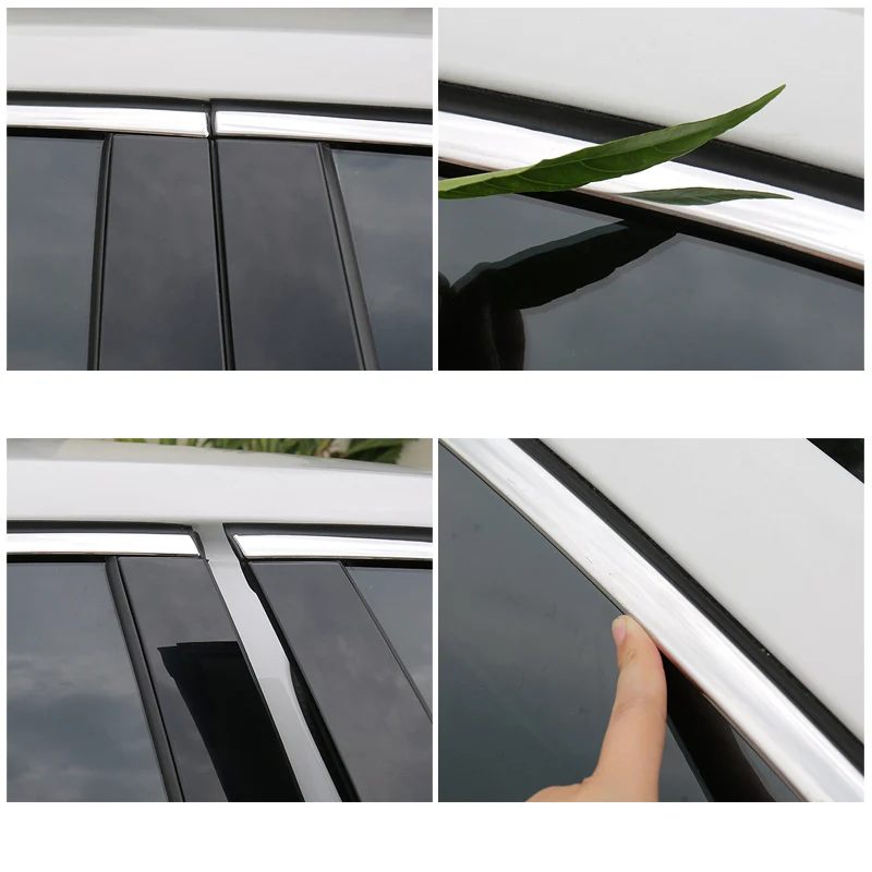

Lsrtw2017 Stainless Steel Car Window Edge Strip Trims for Skoda Octavia a7 2015 2016 2017 2018 2019 2020 Interior Accessories