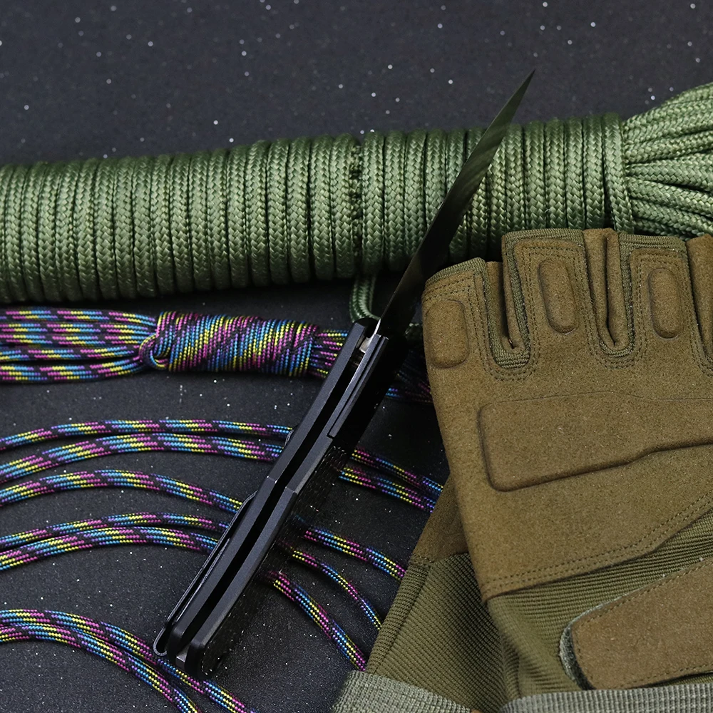 Новый волшебный складной нож JUNSHENG D2 bladeалюминиевый сплав + цветная ручка из