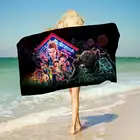 Likurb Ullzang одиннадцать очень странные дела банное полотенце быстросохнущее уличное полотенце для водных видов спорта плавательное Полотенце Для Серфинга портативное