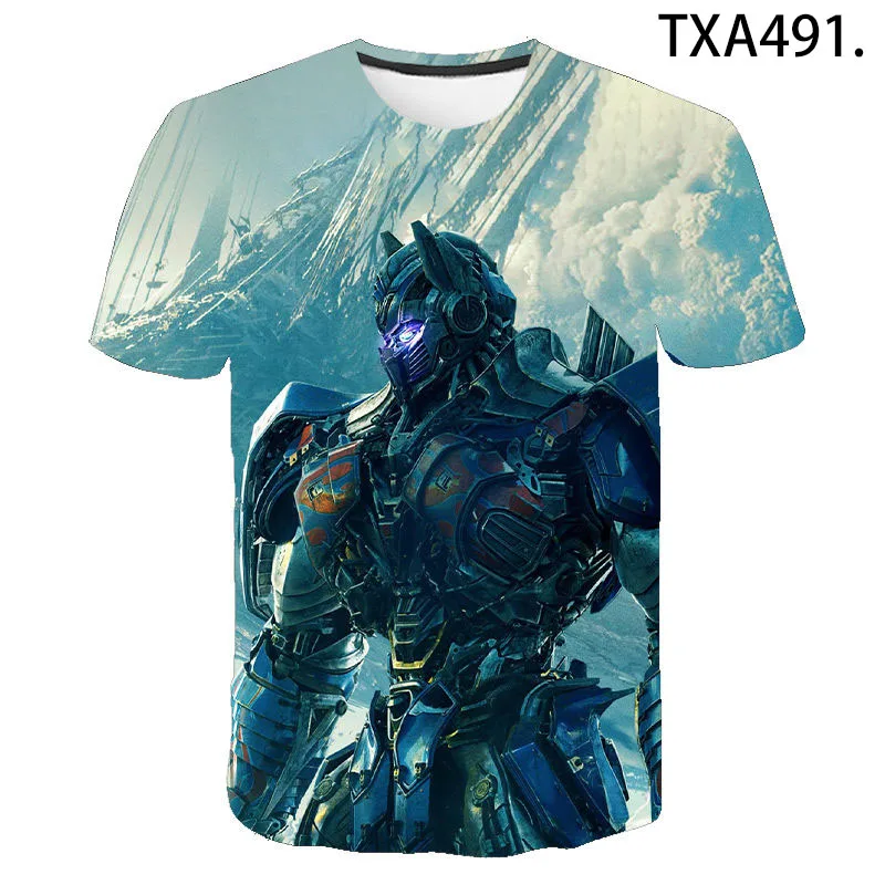

Men Women Children Summer Short Sleeve Transformers Fashion 3D Printed T-shirt Casual Boy Girl Kids Streetwear Cool Tops Tee
