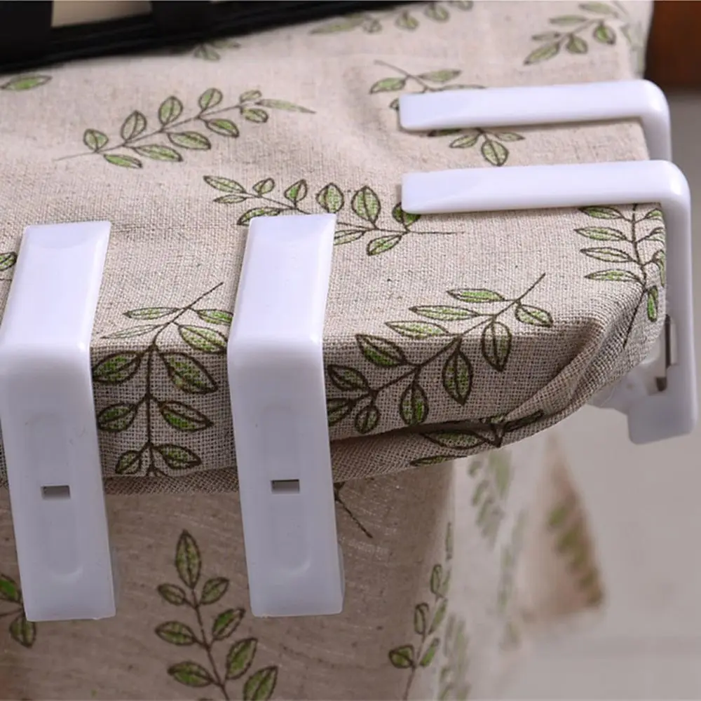 4 шт. белая скатерть клип стол юбка Обложка вечерние свадебные зажим для скатерти