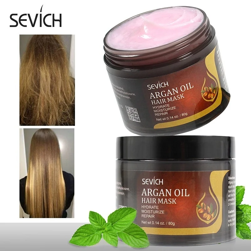 

Sevich Argan Oil Hair Treatment Mask Hair Scalp Repair Conditioner Improve Damage Hair Root Moisturizing Nourishing Hair Care