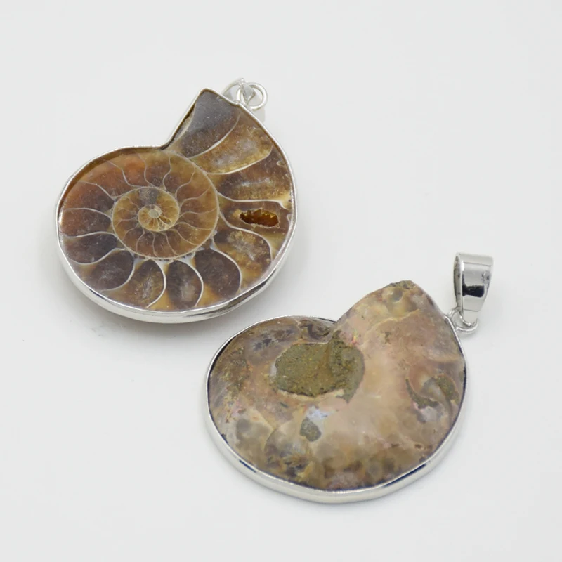 Подвеска в форме улитки из натурального аммонита океанская раковина подвеска с