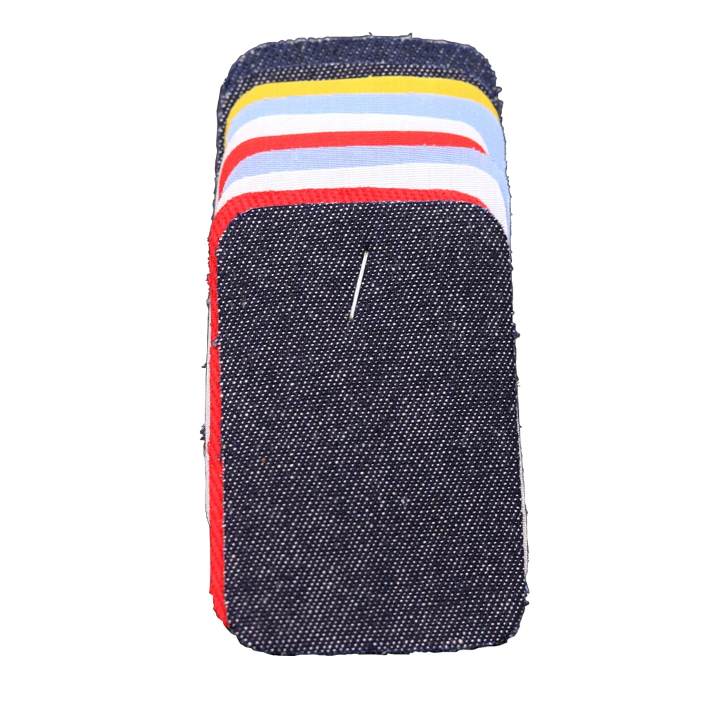 Заплатки для джинсов разных цветов 10 шт. утюгом одежды пришитые до колен локтей