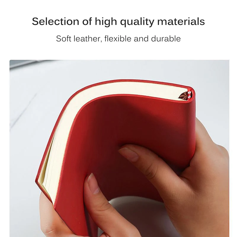 

Soft Business Leather Diary Notebook A6 Travelers Journal Thicken School Office Meeting Record Notepad Handbook