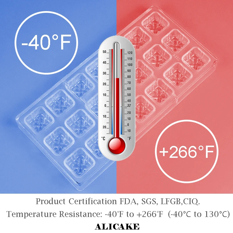 3D формы для шоколадных конфет поликарбонат рождественский санта-клаус