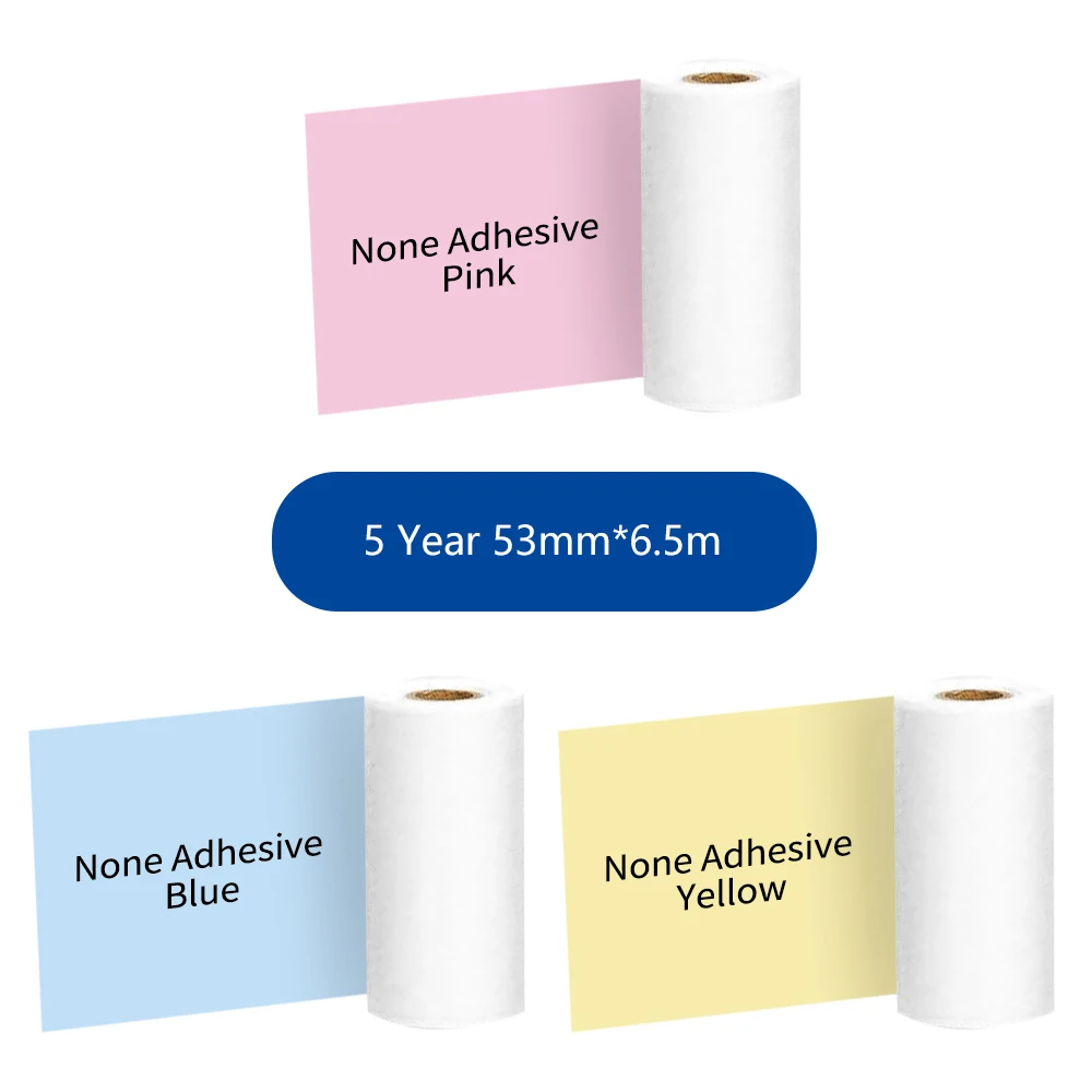 

Phomemo Themal Paper Termic Sticky Notes for M02/M02S/M02Pro Printer Colorful Papel Fotográfico Sticker Label Rolls