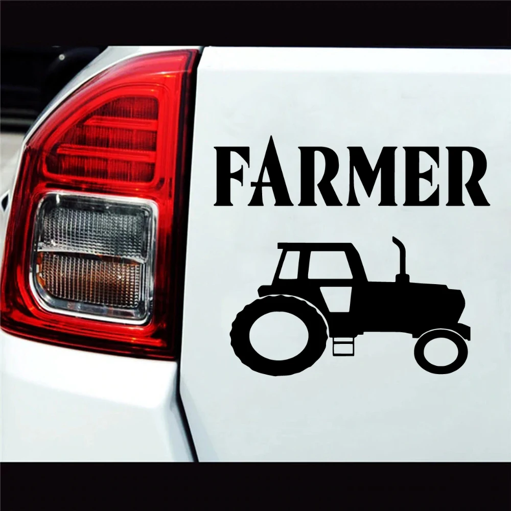 

Drop Shipping Farmer Car Stickers Die Cut Decal Bumper Sticker For Windows, Cars, Trucks, Laptops
