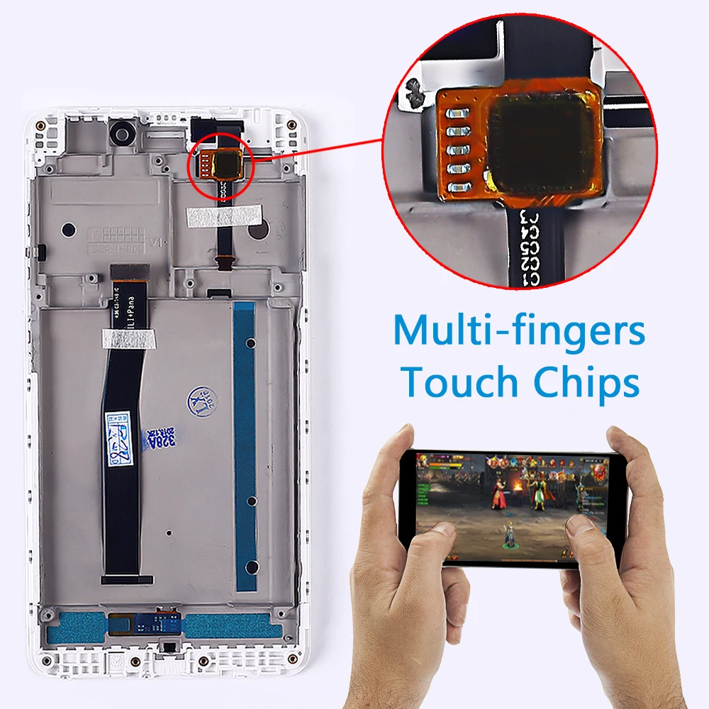 ЖК дисплей Fansu IPS для Xiaomi Redmi 4A сенсорный экран 5 0 дюйма дигитайзер в сборе рамка