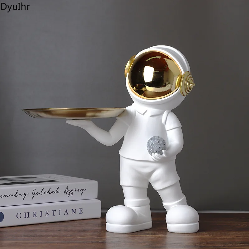 

Креативный поднос DyuIhr для хранения астронавта, поделки из смолы, подарок на новоселье, стол для дома, гостиной, вход, украшение для хранения ...