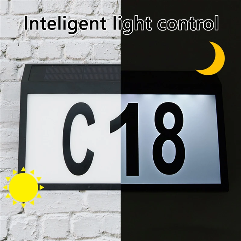 Светодиодный светильник для номера дома водонепроницаемый уличный адресный