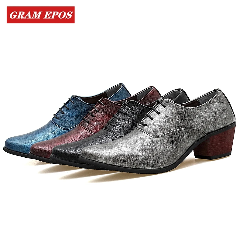 Брендовые мужские туфли увеличенная высота формальные оксфорды