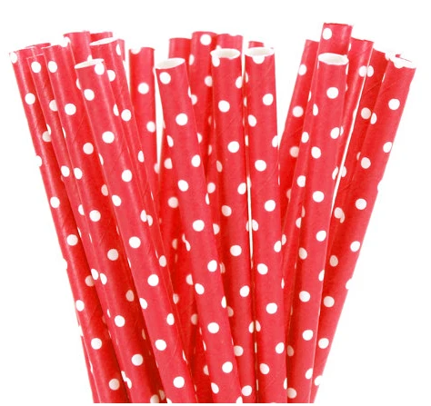 25 шт./лот рождественские зеленые красные бумажные соломинки для детей на день