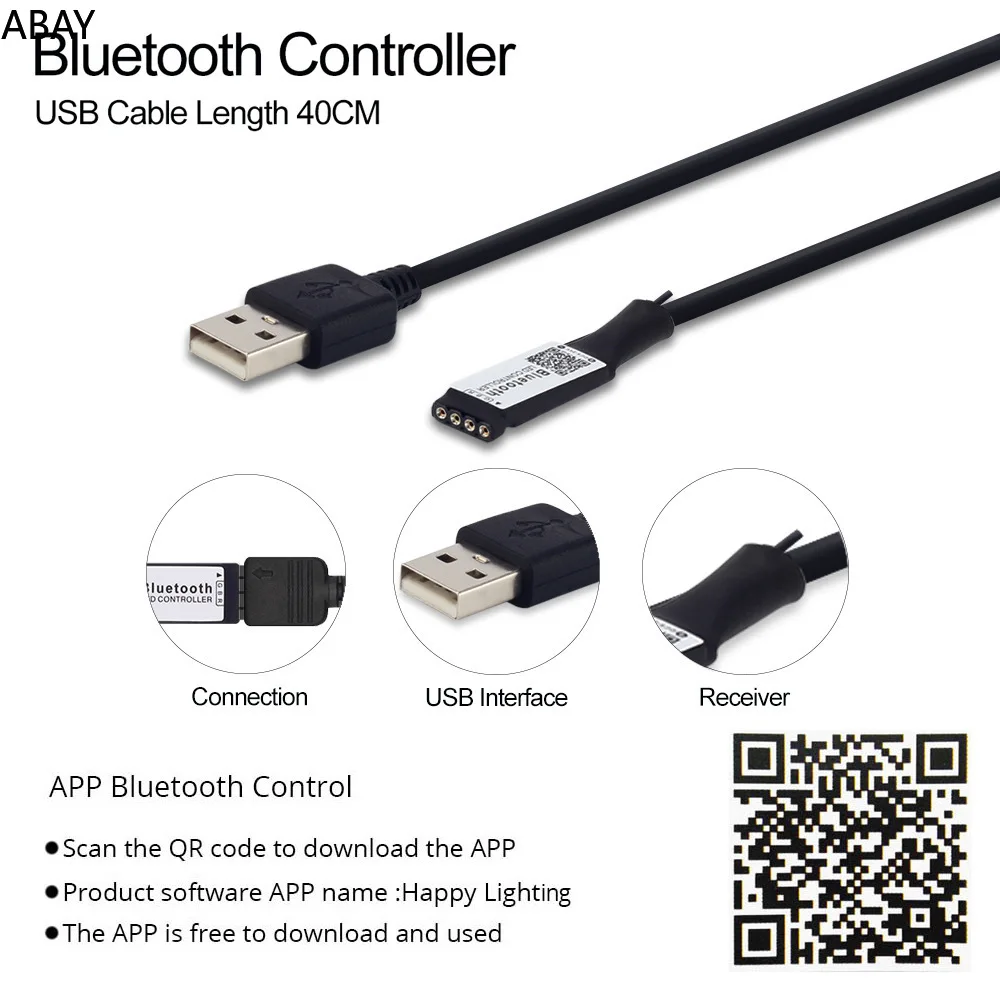 

Bluetooth APP controller RGB 5V USB LED light TV background LED strip waterproof flexible 1M 2M 3M 4M 5M 5050 SMD lights strips