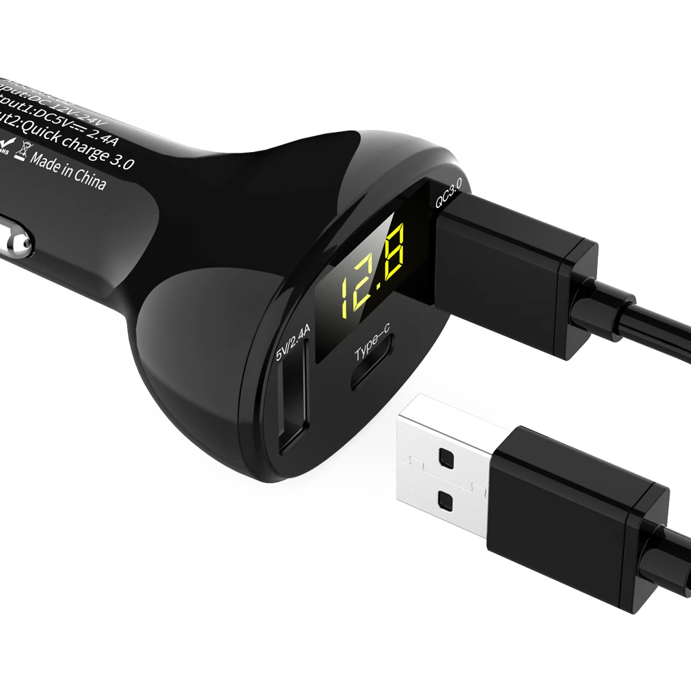 Автомобильное зарядное устройство с двумя USB-портами 3 1 А Универсальный