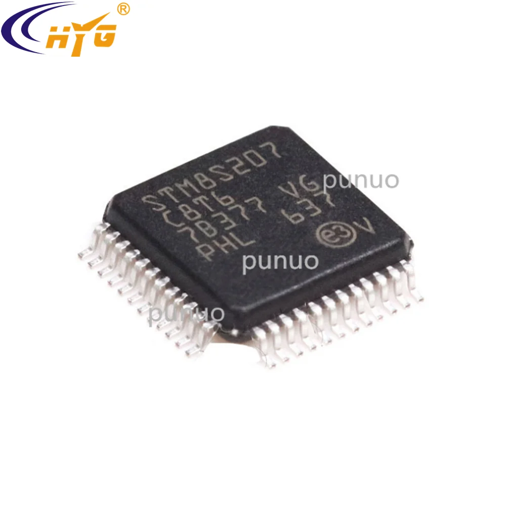 Оригинальная аутентичная Инкапсуляция STM8S207C8T6 LQFP48 8bit MCU 10bit ADC таймеры