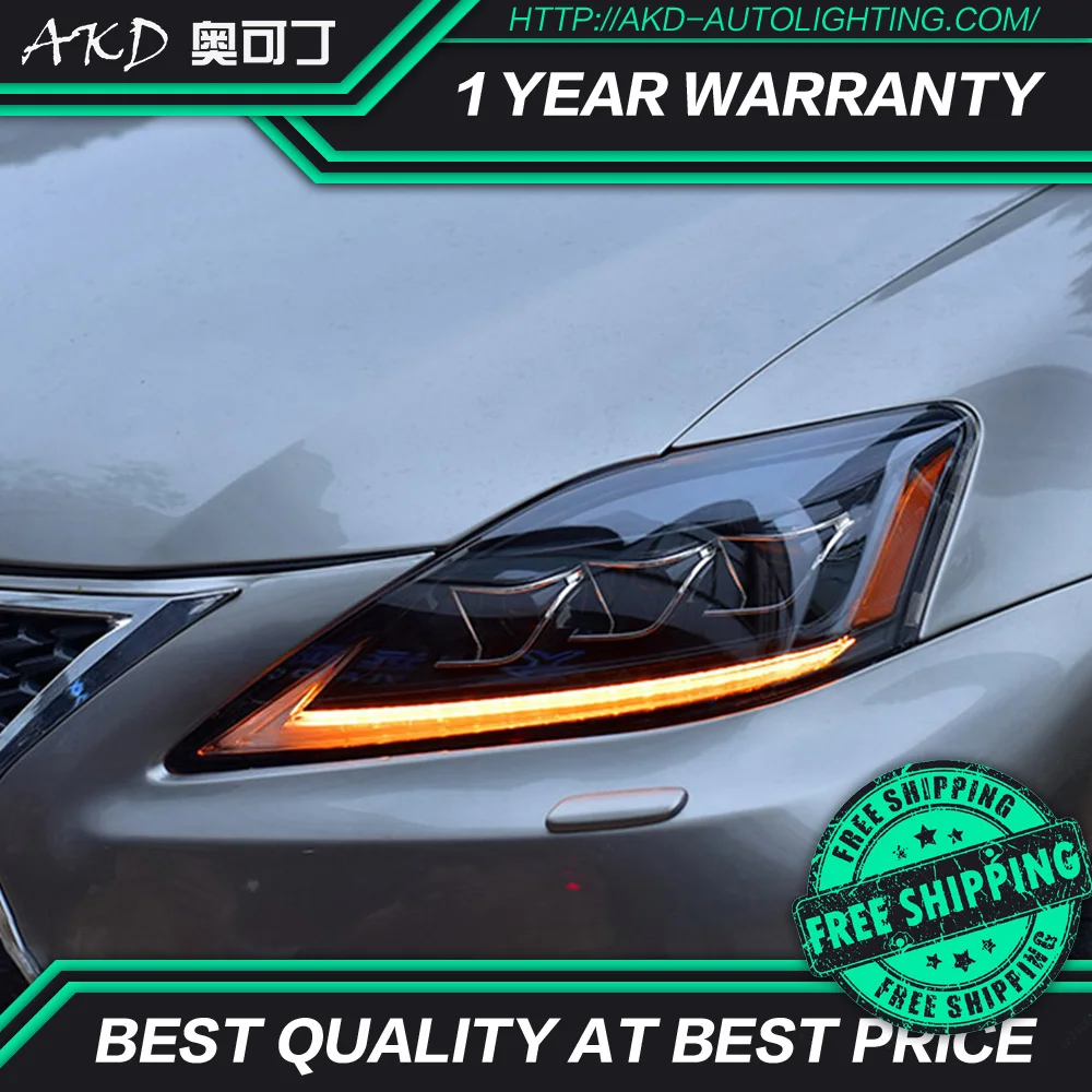 

AKD tuning cars Headlight for lexus IS250 IS300 is350 Headlights LED DRL Running lights Bi-Xenon Beam Fog lights full led