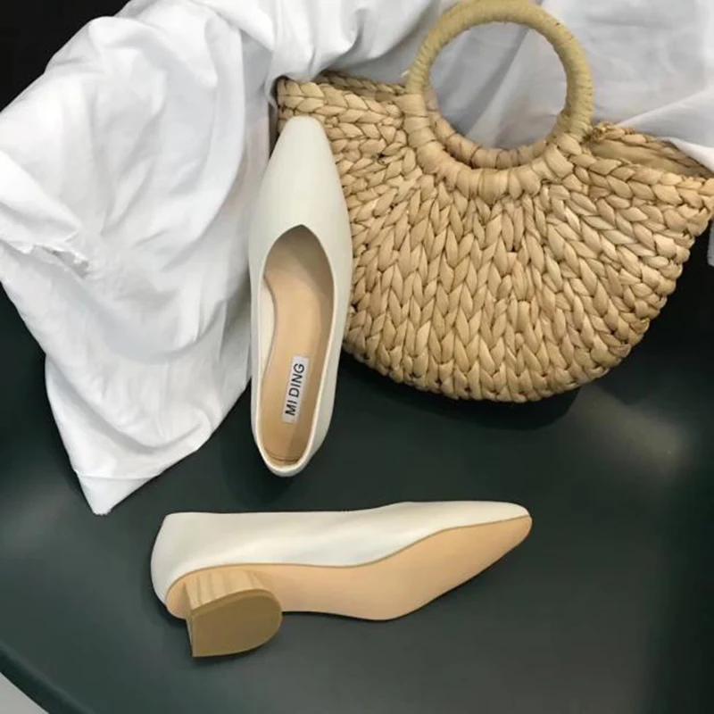 Женские Кожаные эспадрильи однотонные туфли на массивной подошве без застежки