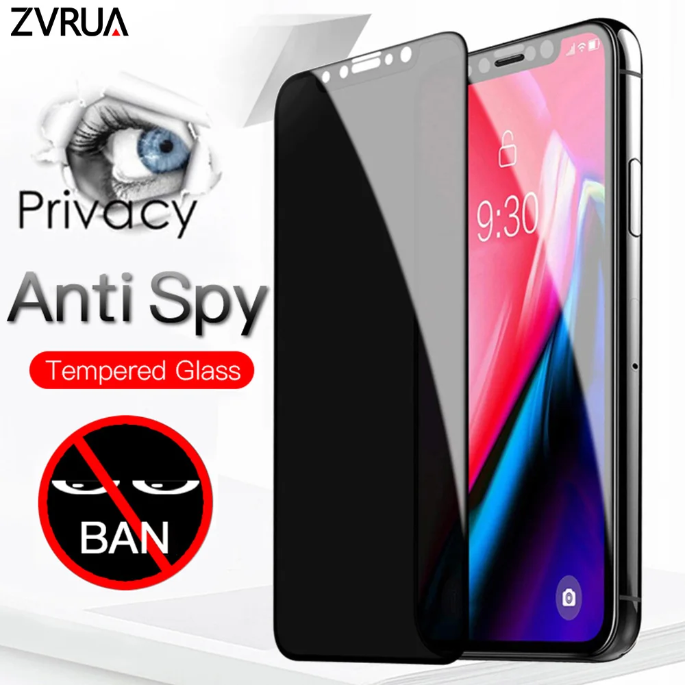 Закаленное стекло с защитой от подглядывания для iPhone X XS MAX XR 6 6S 7 8 Plus 11 Pro Max защита