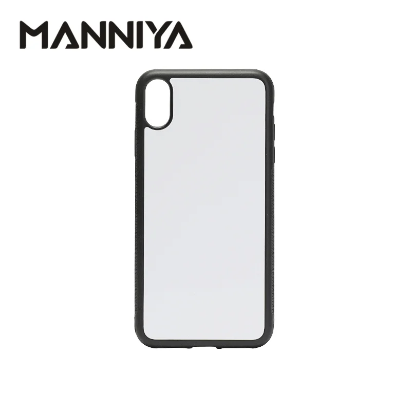 MANNIYA 2D сублимационный чистый резиновый чехол для телефона iphone XR с алюминиевыми