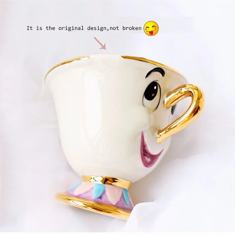 Набор чайных чашек Красавица и Чудовище сын Миссис Поттс: чашка с чипсами кофе