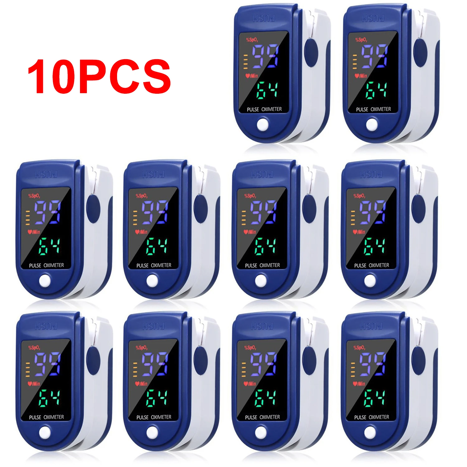 

Wholesale! Oximetro Fingertip Pulse Oximeter Display Blood Oxygen Sensor Measurement Meter for Home Medical Tonometer