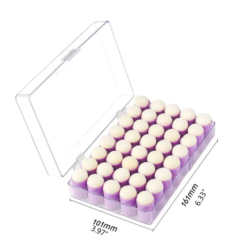 40 Упаковка палец губки кисточки с хранения Чехол для живописи чернила ремесла