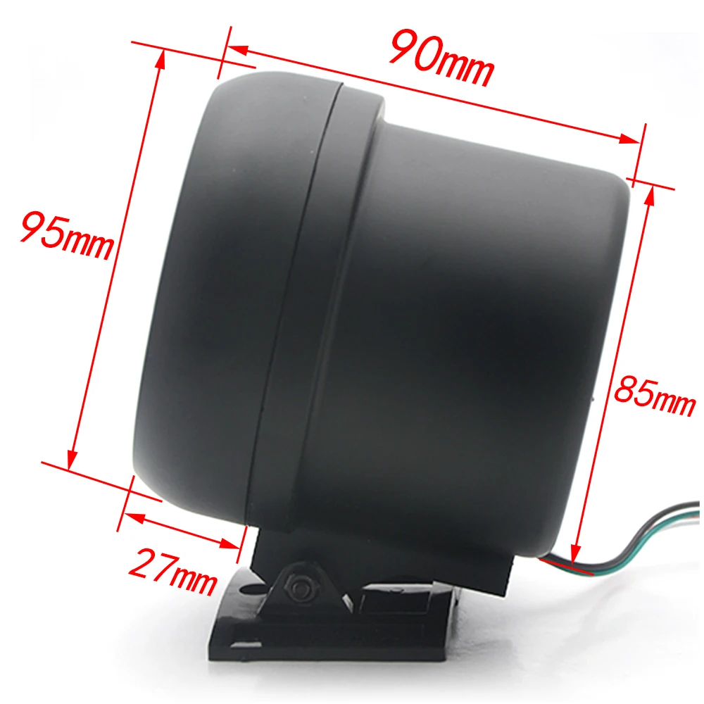 Электрический черный Тахометр 3 75 дюйма измеритель оборотов в