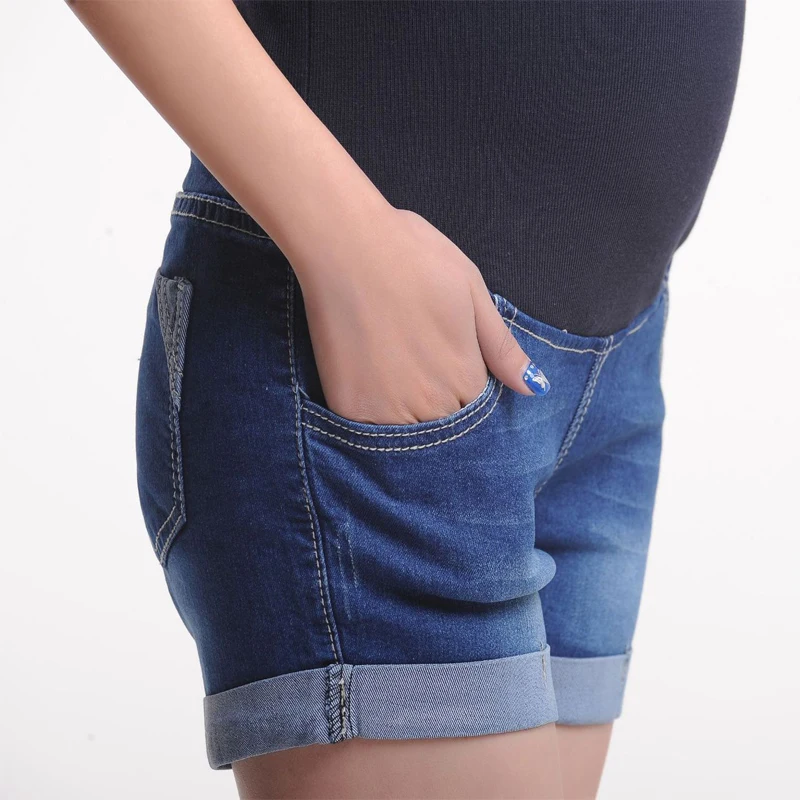 

Summer Maternity Short Pregnant Denim Jean Mommy Clothing Pregnancy Jeans Maternity clothes