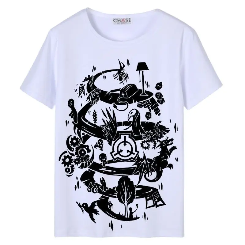 High-Q унисекс аниме Cos SCP футболка специальные процедуры сдерживания основы Cyuunibyou хлопковая Футболка Топ