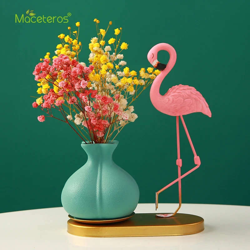 

Современная креативная ваза с фламинго, простой Настольный LightLuxuryHydroponicFlowerDeviceLivingRoomTVCabinetHomeFlowerArrangementDecoration