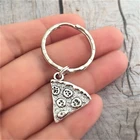 Брелок для ключей, брелок для пиццы, подарок лучшему другу, украшения Bff, брелок с подвеской для еды, сувениры для детского дня рождения