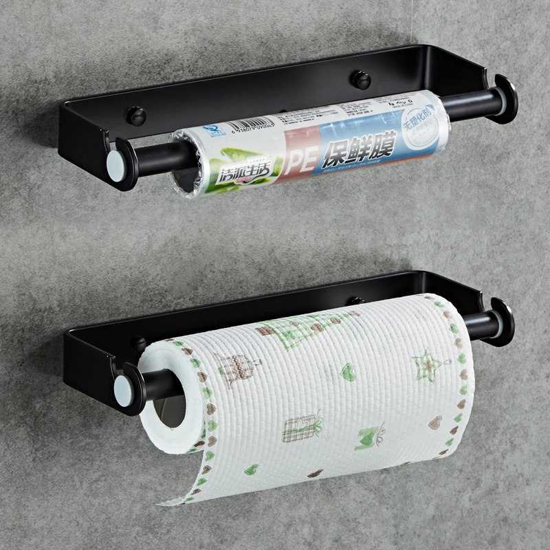 Держатель для бумажных полотенец на клейкой основе под шкаф кухни настенный