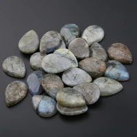 natural stones labradorite cabochon water drop shape no hole beads for making jewelry diy ring accessories loose bead