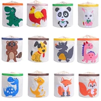 folding toy storage basket cartoon large capacity storing toys container dirty clothes laundry basket sundries home accessories