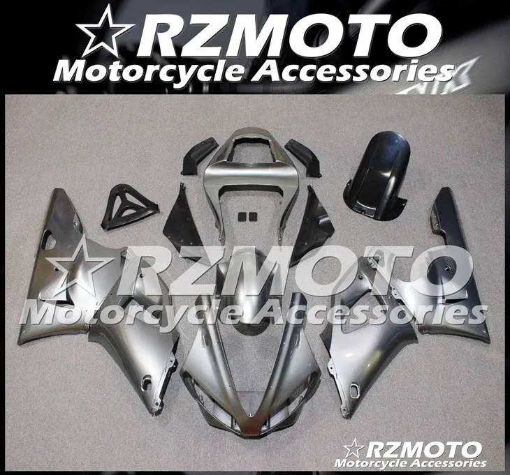 

New ABS Plastic Shell Motorcycle Fairing kit Fit For YAMAHA YZF R1 2000 2001 YZF-R1 YZF 1000R Custom Gray