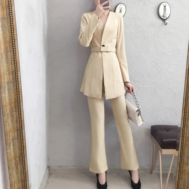 Женские Брючные костюмы на весну и осень новинка высококачественные женские
