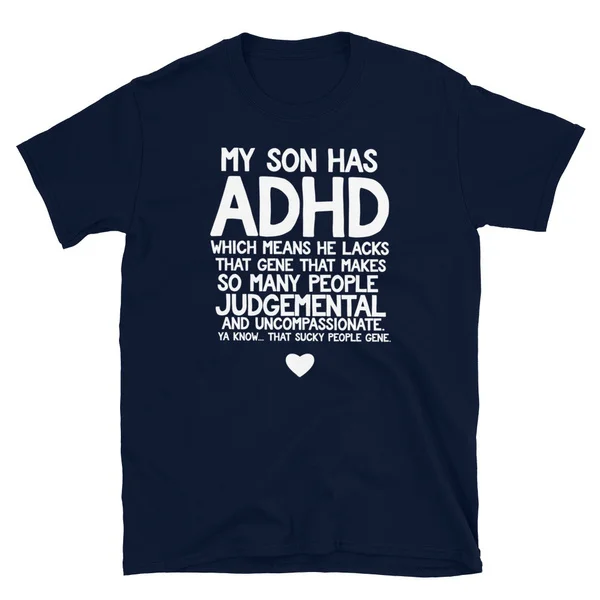 

ADHD Son Parents TShirt for Mom Dad Awareness Month T-Shirt