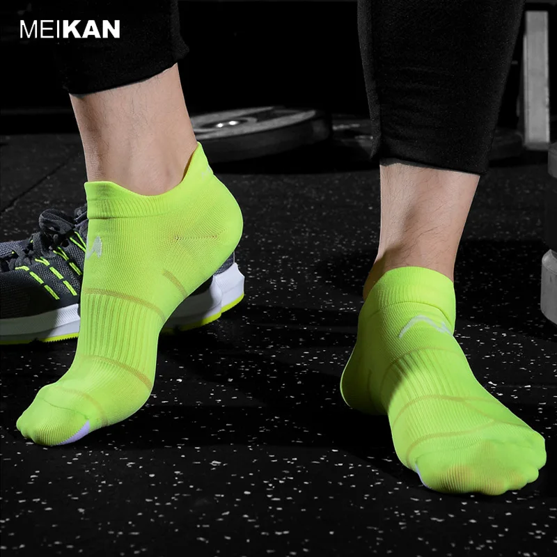 

Elite men's and women's sports lightweight boat socks professional half marathon jogging socks Lycra wear-resistant fast dry soc