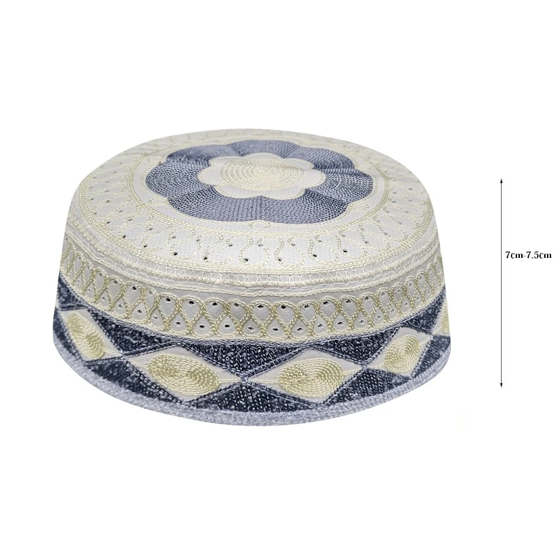 Мужские серые и белые мусульманские молитвенные шапки Yarmulke Еврейская Кипа для