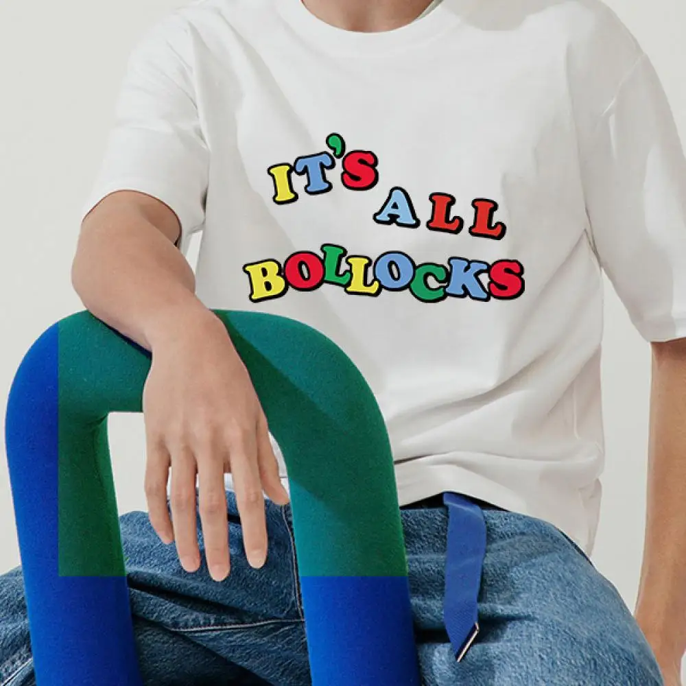 

Футболка Мужская/женская с буквенным принтом, модная смешная рубашка в стиле Харадзюку, топ в эстетическом стиле для отдыха, на лето