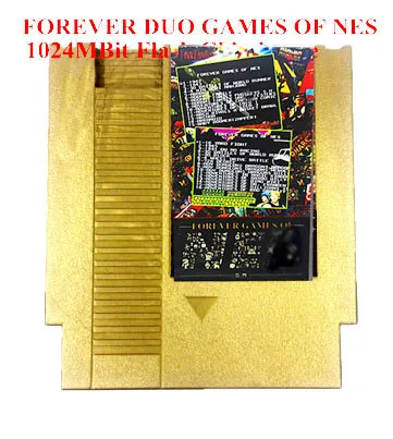 Игровой картридж FOREVER DUO GAMES OF NES 852 в 1 (405 + 447) для консоли NES/FC всего игр 1024 Мбит